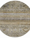 LOOMLAN Rugs Fariza Brown Washable Indoor-Outdoor Rug