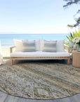 LOOMLAN Rugs Fariza Brown Washable Indoor-Outdoor Rug