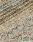 LOOMLAN Rugs Fariza Brown Washable Indoor-Outdoor Rug