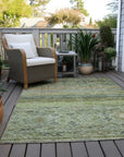 LOOMLAN Rugs Fariza Green Washable Indoor-Outdoor Rug