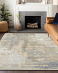 LOOMLAN Rugs Fayra Ivory Washable Indoor-Outdoor Rug
