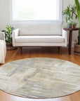 LOOMLAN Rugs Fayra Ivory Washable Indoor-Outdoor Rug