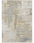 LOOMLAN Rugs Fayra Ivory Washable Indoor-Outdoor Rug