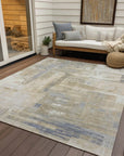 LOOMLAN Rugs Fayra Ivory Washable Indoor-Outdoor Rug