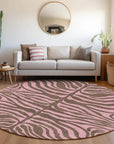 LOOMLAN Rugs Fernelle Brown Washable Indoor-Outdoor Rug