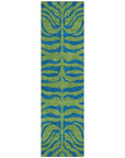 LOOMLAN Rugs Fernelle Green Washable Indoor-Outdoor Rug