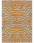 LOOMLAN Rugs Fernelle Orange Washable Indoor-Outdoor Rug
