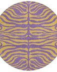 LOOMLAN Rugs Fernelle Purple Washable Indoor-Outdoor Rug