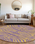 LOOMLAN Rugs Fernelle Purple Washable Indoor-Outdoor Rug