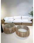 Alder Teak Round Coffee Table Indoor or Outdoor -- view 8