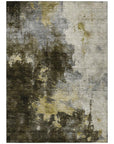LOOMLAN Rugs Fibra Brown Washable Indoor-Outdoor Rug