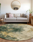 LOOMLAN Rugs Fibra Green Washable Indoor-Outdoor Rug