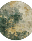 LOOMLAN Rugs Fibra Green Washable Indoor-Outdoor Rug