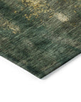 LOOMLAN Rugs Fibra Green Washable Indoor-Outdoor Rug