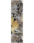 LOOMLAN Rugs Fibrosa Black Washable Indoor-Outdoor Rug
