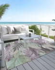 LOOMLAN Rugs Filone Purple Washable Indoor-Outdoor Rug