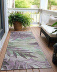 LOOMLAN Rugs Filone Purple Washable Indoor-Outdoor Rug
