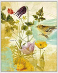 LOOMLAN First Bird the Garden Artwork d Canvas Floating