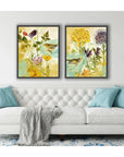 LOOMLAN First Bird the Garden Artwork d Canvas Floating
