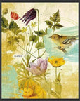 LOOMLAN First Bird the Garden Artwork d Canvas Floating