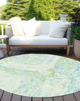 LOOMLAN Rugs Floraé Green Washable Indoor-Outdoor Rug