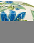 Chelsea House Floral White Glazed Porcelain Outdoor Garden Stool