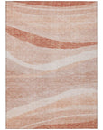 LOOMLAN Rugs Florence Orange Washable Indoor-Outdoor Rug