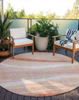 LOOMLAN Rugs Florence Orange Washable Indoor-Outdoor Rug