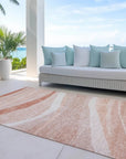LOOMLAN Rugs Florence Orange Washable Indoor-Outdoor Rug