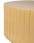 Seasonal Living Flute Ceramic Round Patio Accent Table