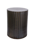 Seasonal Living Flute Ceramic Round Patio Accent Table