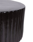 Seasonal Living Flute Ceramic Round Patio Accent Table