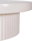 Seasonal Living Flute Coffee Table - White Outdoor Coffee Table