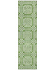 LOOMLAN Rugs Flutira Green Washable Indoor-Outdoor Rug