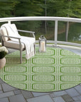 LOOMLAN Rugs Flutira Green Washable Indoor-Outdoor Rug