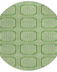 LOOMLAN Rugs Flutira Green Washable Indoor-Outdoor Rug