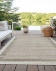 LOOMLAN Rugs Formelle Ivory Washable Indoor-Outdoor Rug