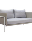 Frais Gray Loveseat - LOOMLAN - Zuo Modern - Outdoor Sofas & Loveseats