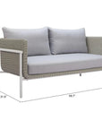 Frais Gray Loveseat - LOOMLAN - Zuo Modern - Outdoor Sofas & Loveseats
