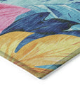 LOOMLAN Rugs Frayura Blue Washable Indoor-Outdoor Rug