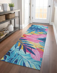 LOOMLAN Rugs Frayura Blue Washable Indoor-Outdoor Rug