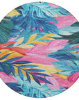 LOOMLAN Rugs Frayura Blue Washable Indoor-Outdoor Rug