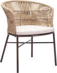 Freycinet Dining Chair (Set of 2) Natural - LOOMLAN - Zuo Modern - Outdoor Dining Chairs