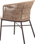 Freycinet Dining Chair (Set of 2) Natural - LOOMLAN - Zuo Modern - Outdoor Dining Chairs