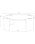 SUNPAN Gallus Concrete Outdoor Round Coffee Table