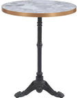 Gazebo Wood and Metal Round Dining Table - LOOMLAN - Zuo Modern - Outdoor Dining Tables