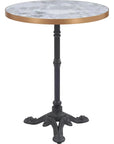Gazebo Wood and Metal Round Dining Table - LOOMLAN - Zuo Modern - Outdoor Dining Tables
