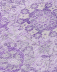LOOMLAN Rugs Geneva Purple Washable Indoor-Outdoor Rug
