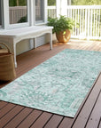 LOOMLAN Rugs Geneva Teal Washable Indoor-Outdoor Rug