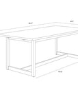 SUNPAN Geneve Aluminum Outdoor Dining Table